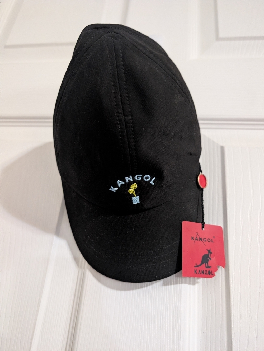 New Kangol Hat Black Baseball Hat Growth Visor NWT One Size Men Women Unisex